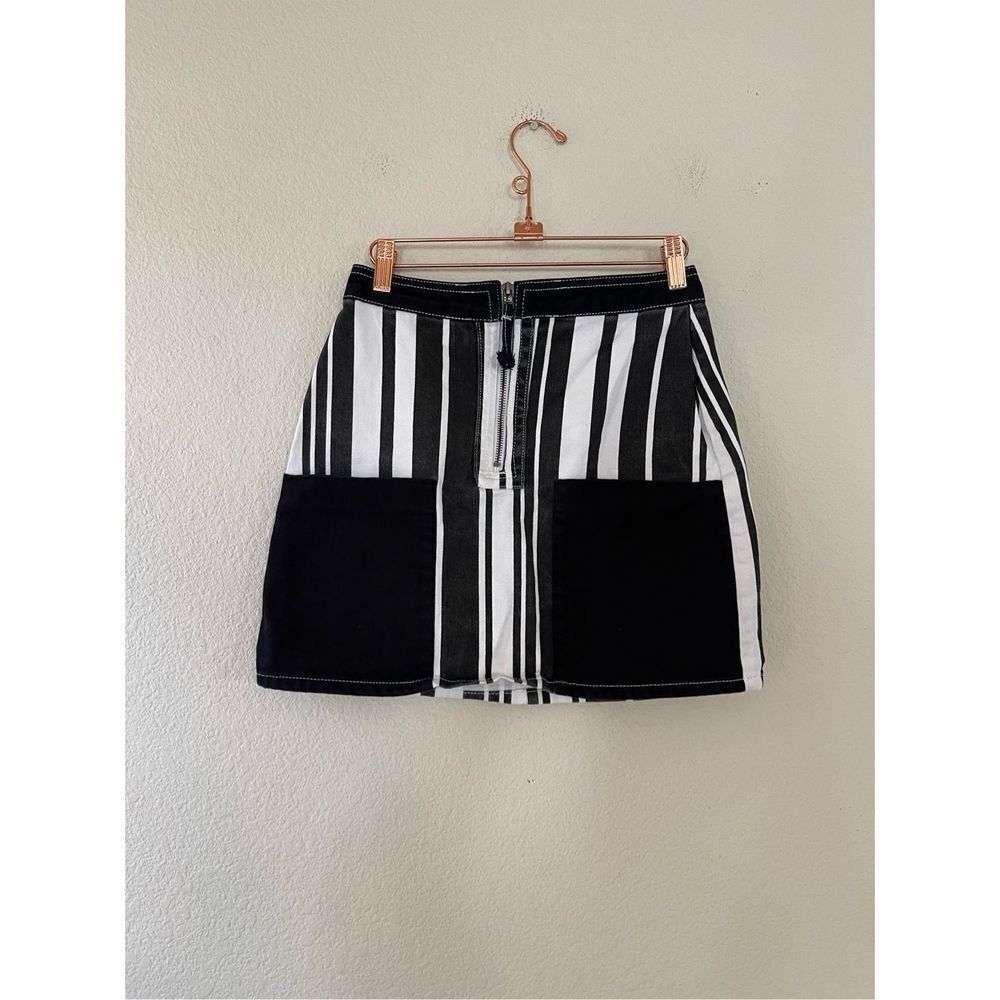 Bdg urban outfitters striped‎ mini denim skirt size small